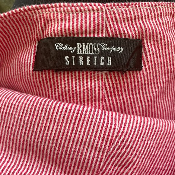 BMOSS Red Stripped Mini Skirt with Built-In Shorts - Picture 4 of 4